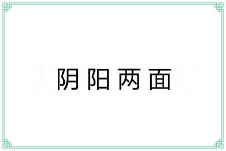 阴阳两面
