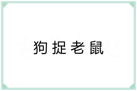 狗捉老鼠
