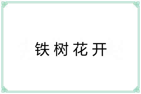 铁树花开
